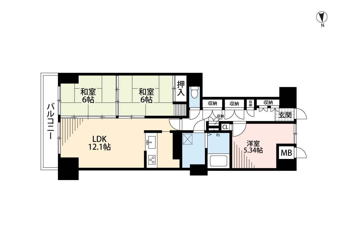 コープシティ上大川前 1211号室 画像9 コープシティ上大川前 1211号室 画像9